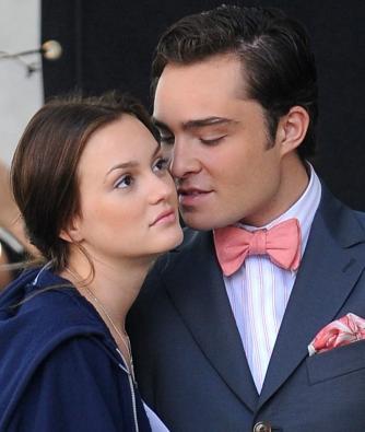 Leighton Meester as Blair and Ed Westwick as Chuck